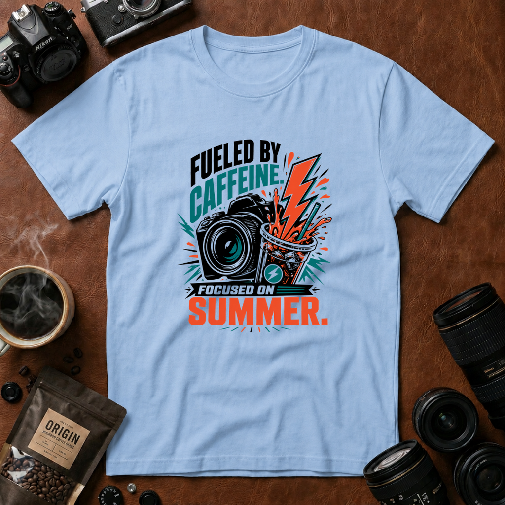 Fueled by Caffeine, Focused on Summer T-shirt