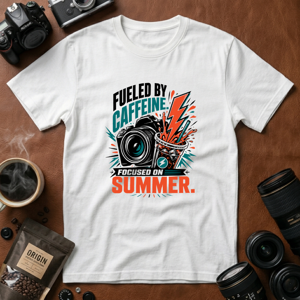 Fueled by Caffeine, Focused on Summer T-shirt