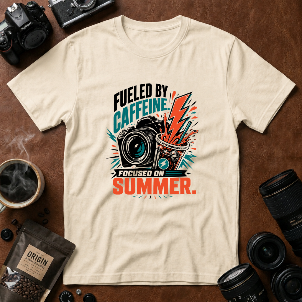 Fueled by Caffeine, Focused on Summer T-shirt