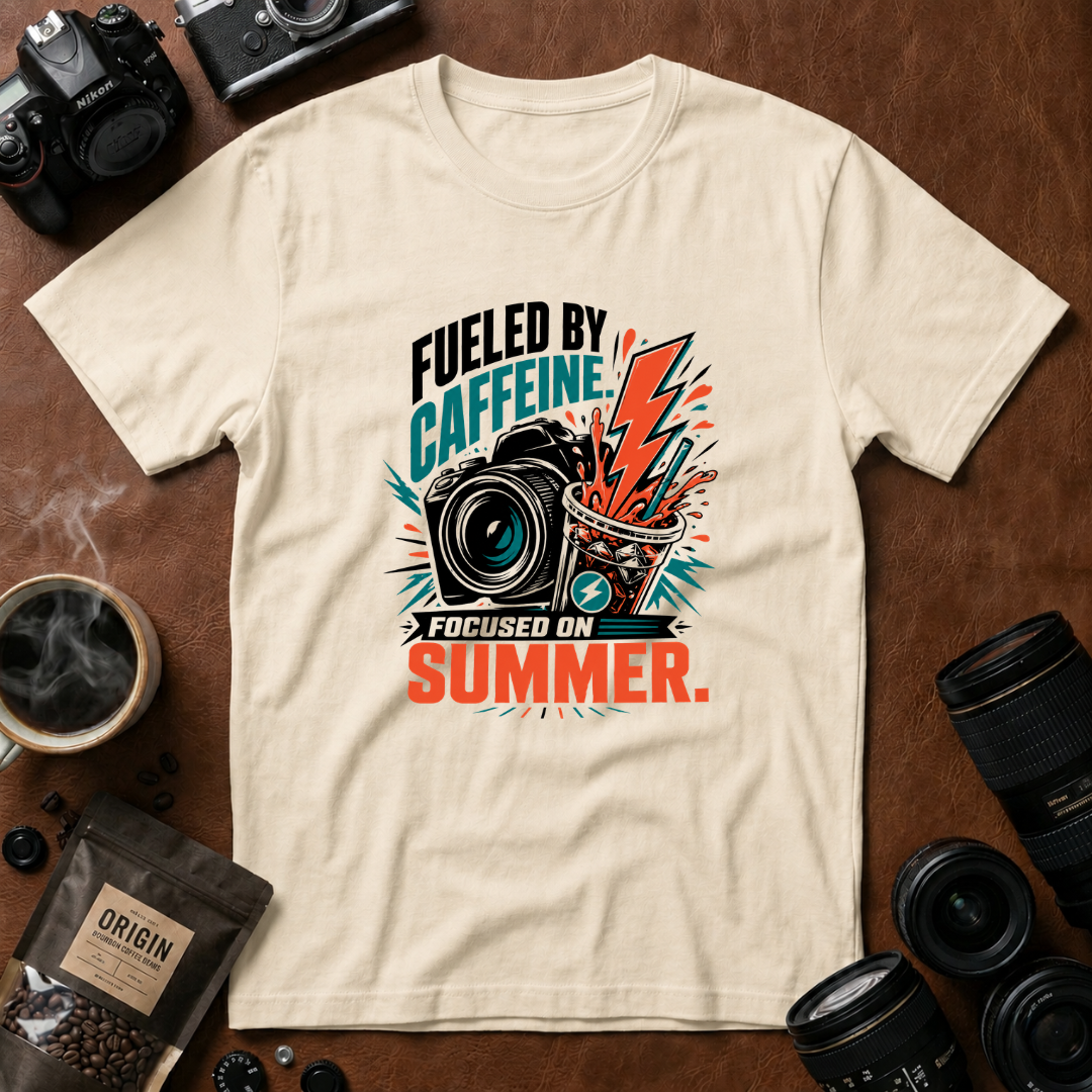 Fueled by Caffeine, Focused on Summer T-shirt
