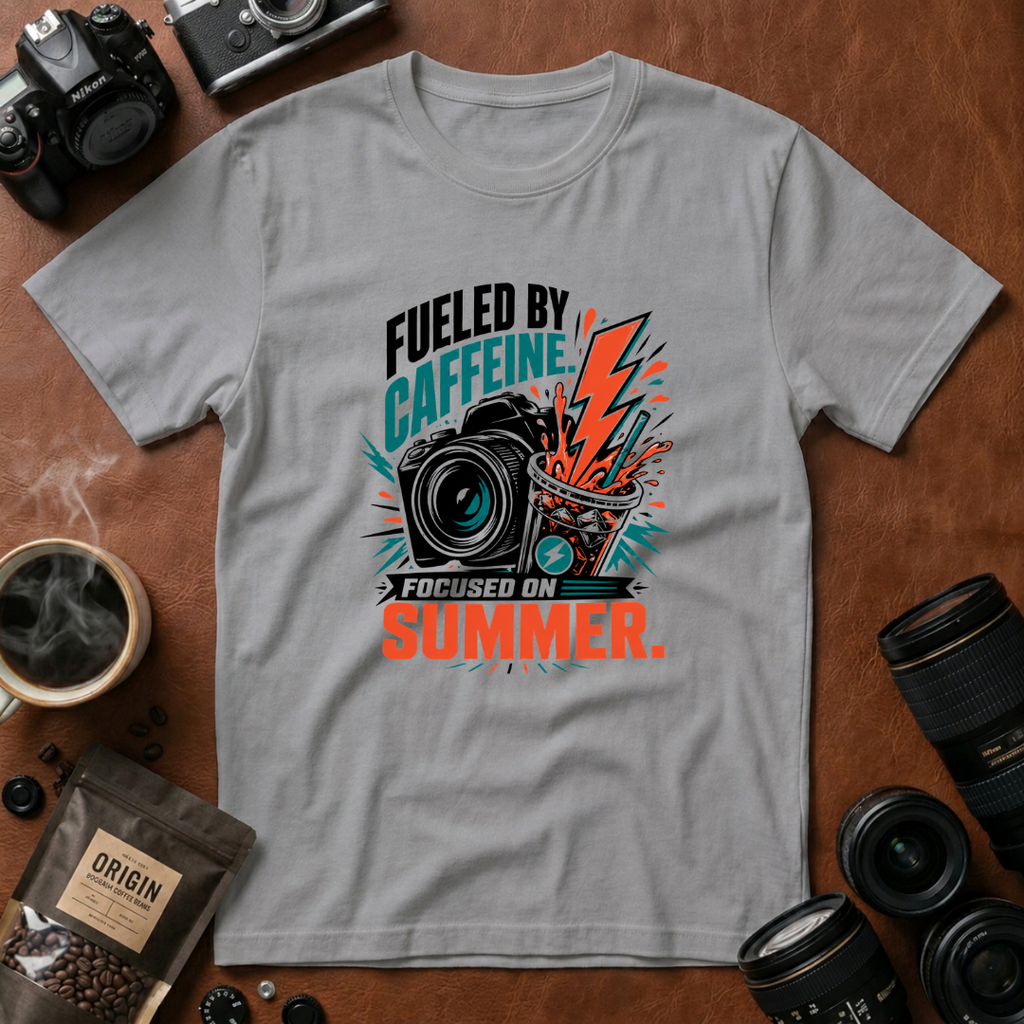 Fueled by Caffeine, Focused on Summer T-shirt