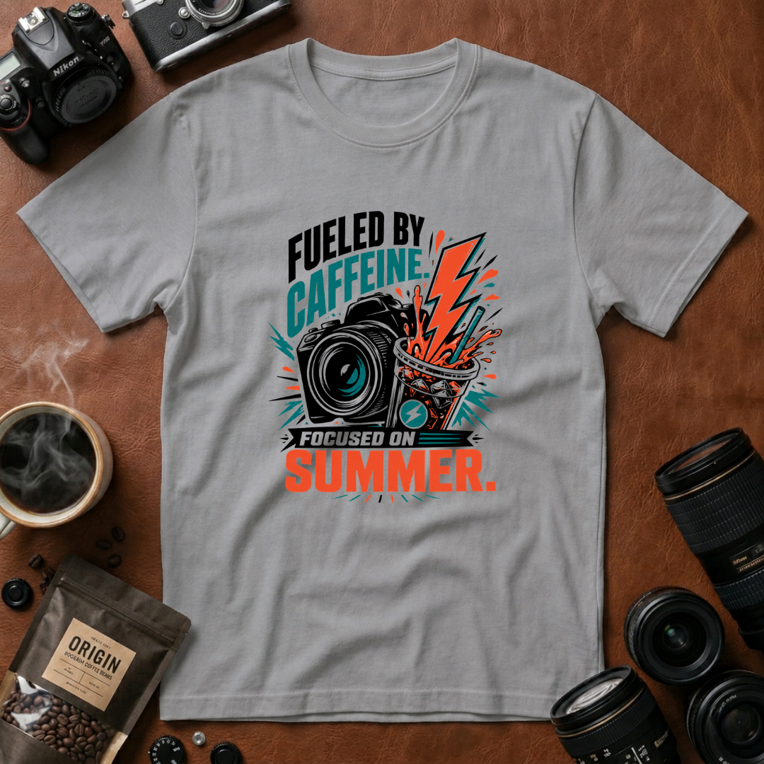 Fueled by Caffeine, Focused on Summer T-shirt