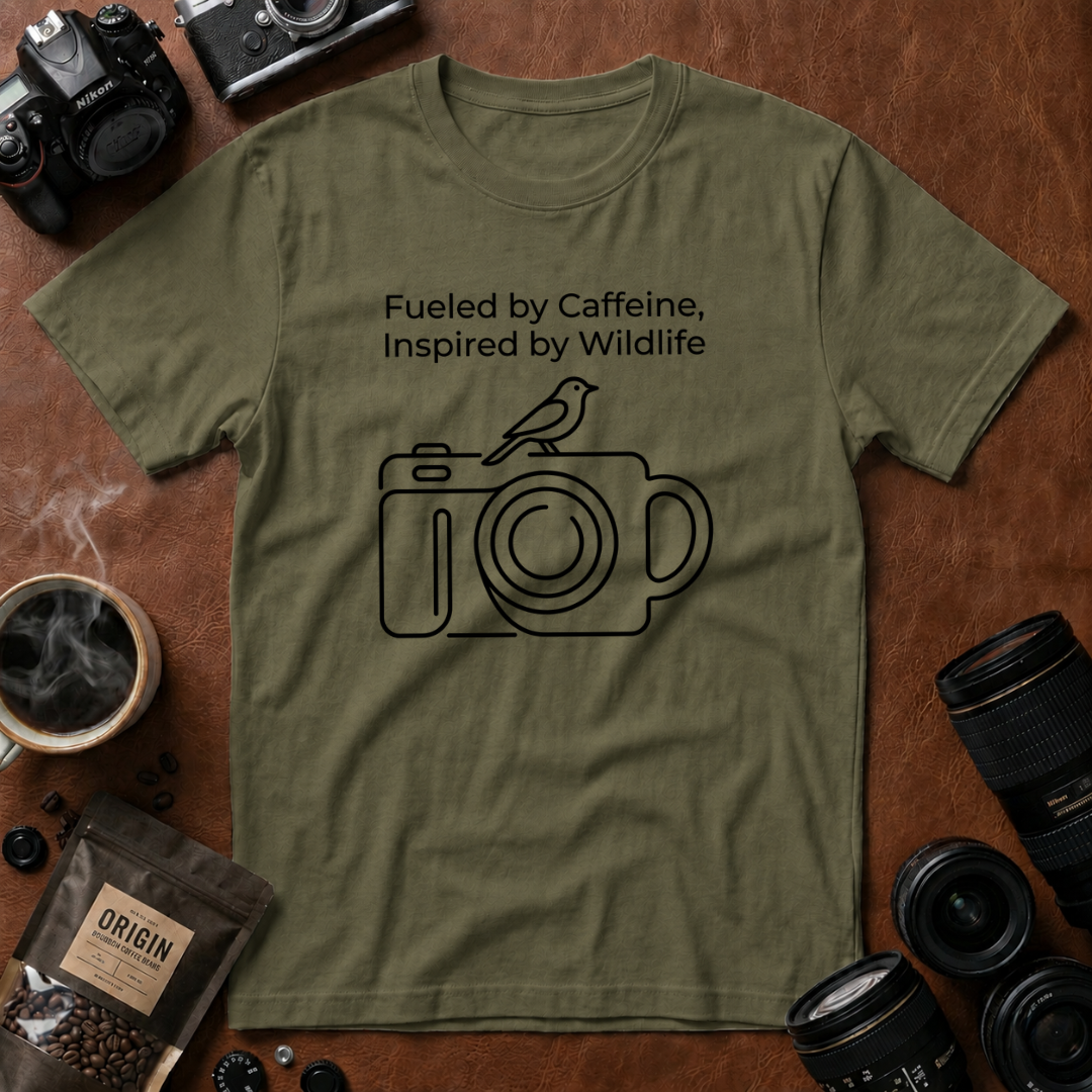 Fueled by Caffeine, Inspired by Wildlife T-shirt