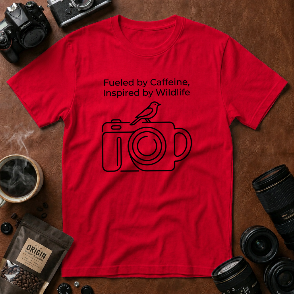 Fueled by Caffeine, Inspired by Wildlife T-shirt