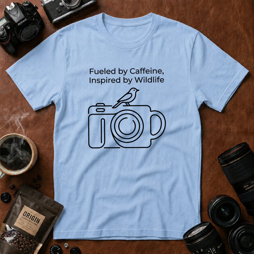 Fueled by Caffeine, Inspired by Wildlife T-shirt