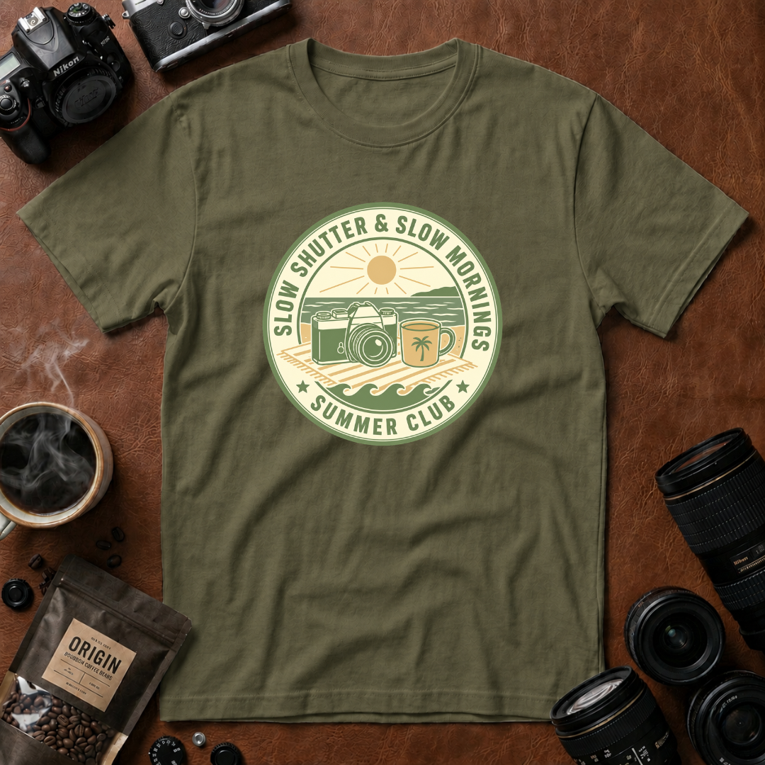 Slow Shutter & Slow Mornings Summer Club T-shirt