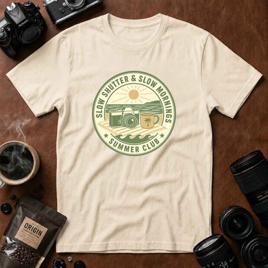 Slow Shutter & Slow Mornings Summer Club T-shirt
