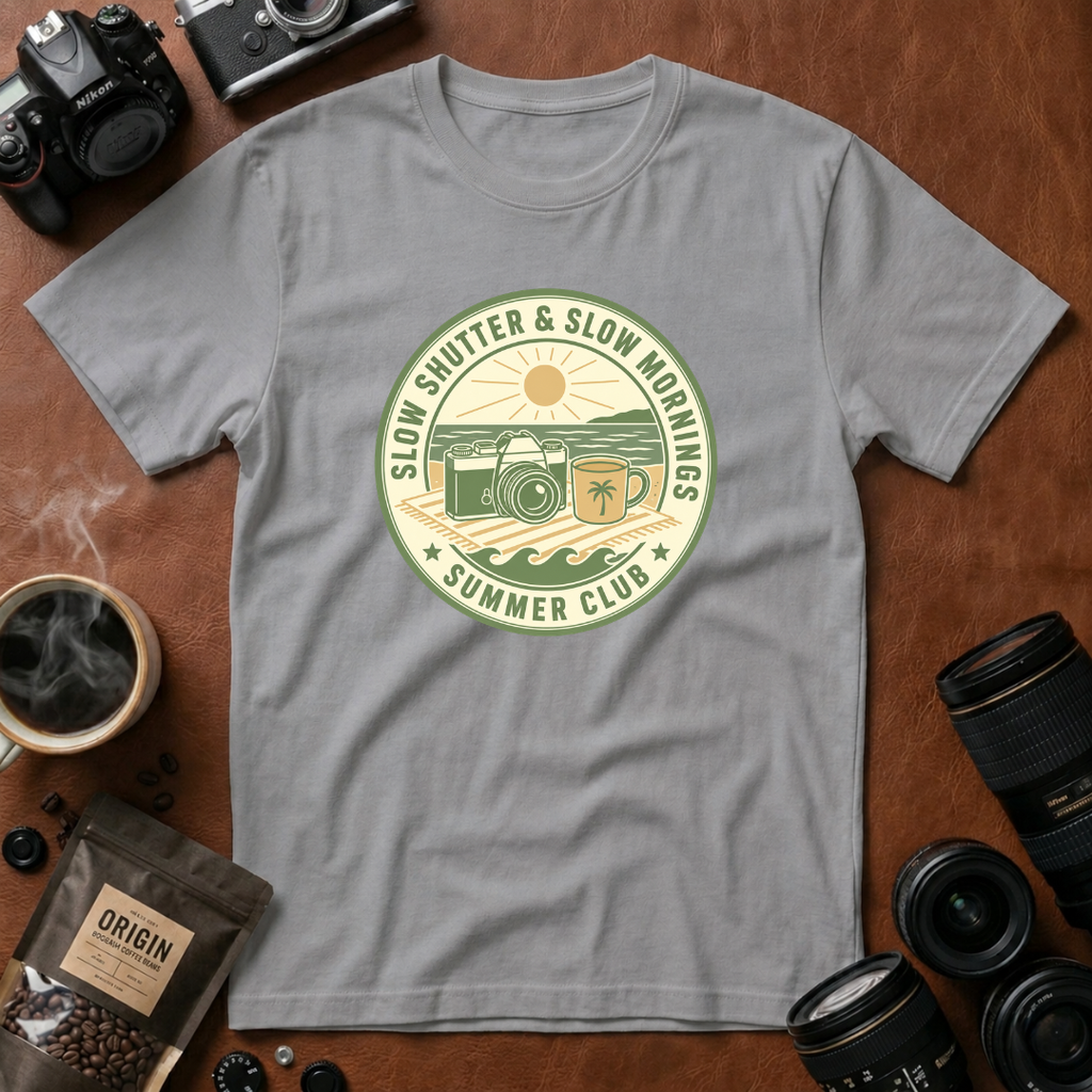 Slow Shutter & Slow Mornings Summer Club T-shirt