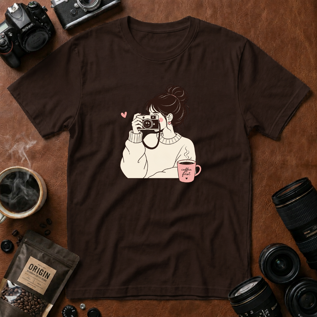 Cafe Vibes & Photography Moments T-shirt