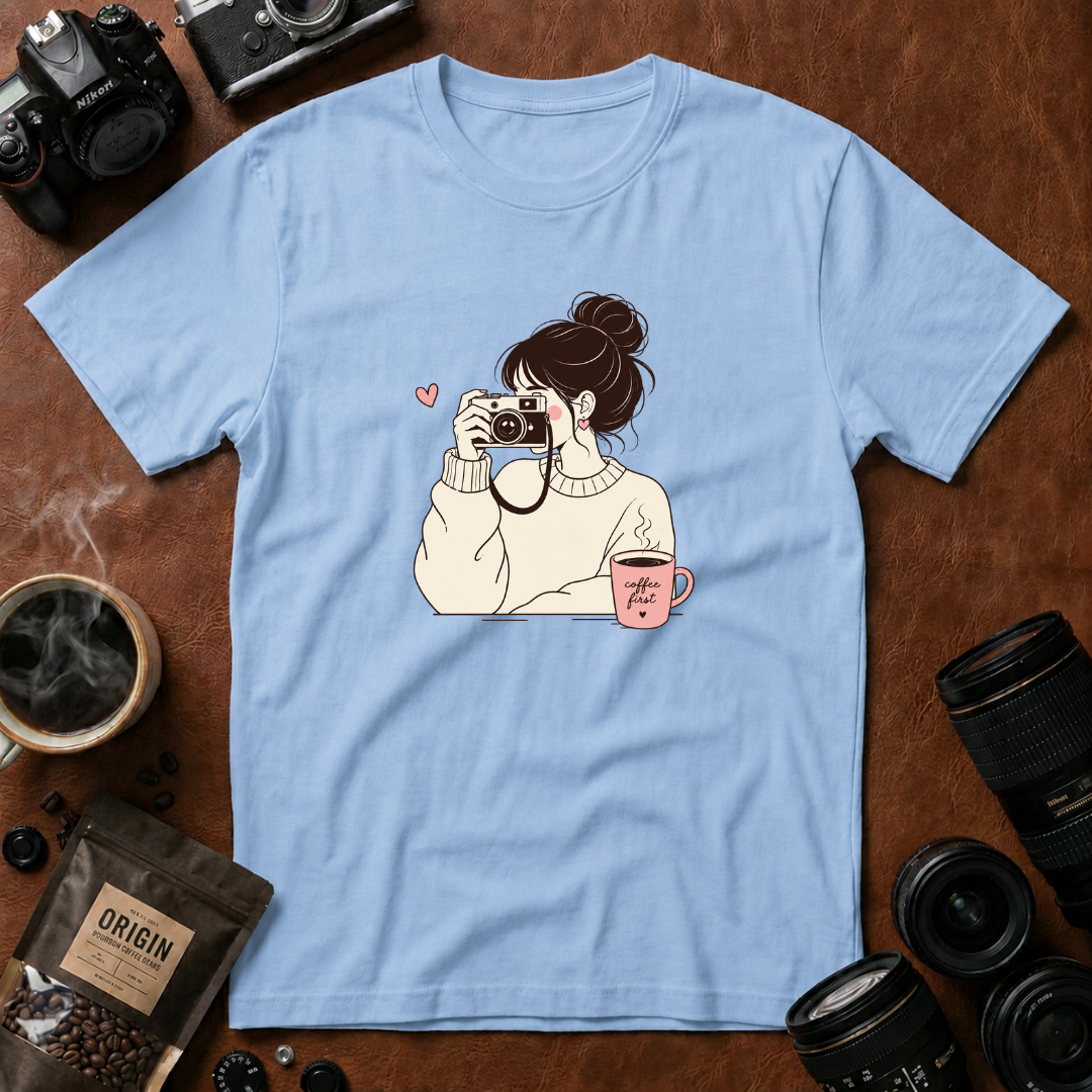 Cafe Vibes & Photography Moments T-shirt