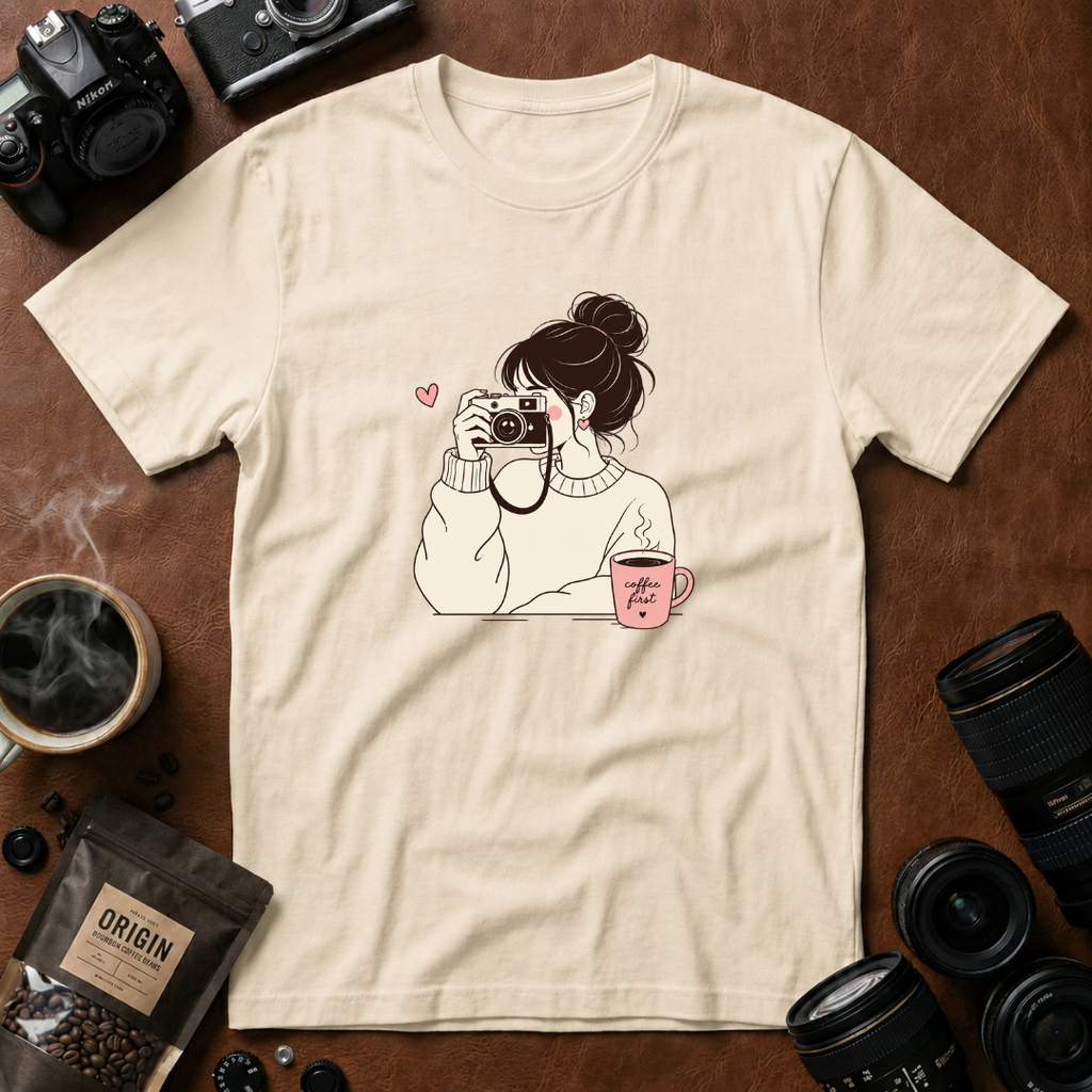 Cafe Vibes & Photography Moments T-shirt