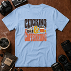 Clicking & Caffeinating in Retro Style T-shirt