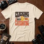 Clicking & Caffeinating in Retro Style T-shirt