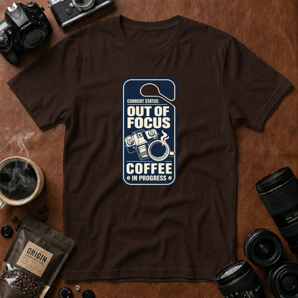 Out Of Focus, Coffee In Progress T-shirt