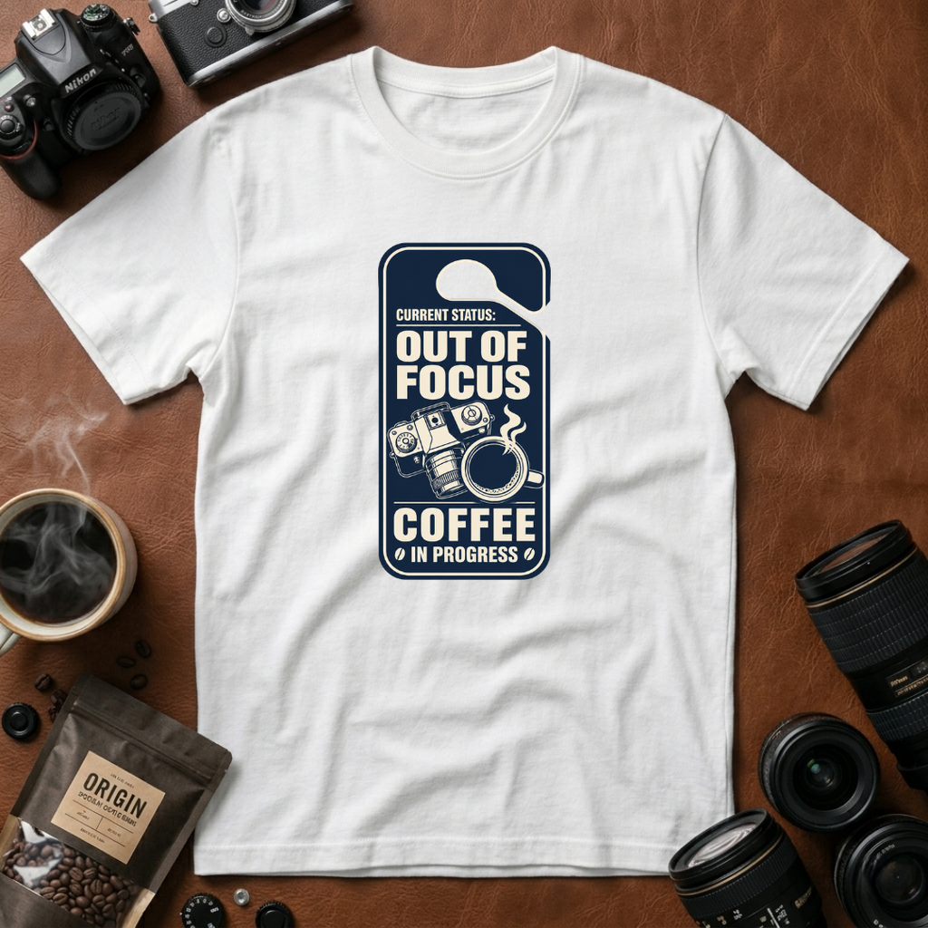 Out Of Focus, Coffee In Progress T-shirt