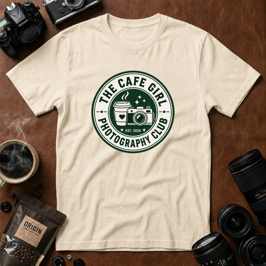 The Cafe Girl Photography Club T-shirt