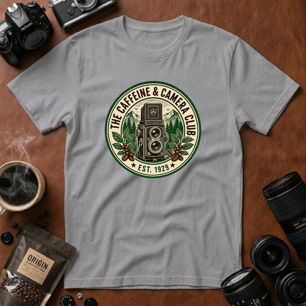 The Caffeine & Camera Club T-shirt