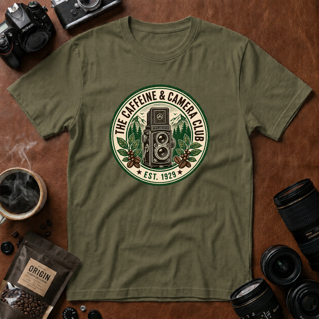 The Caffeine & Camera Club T-shirt