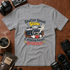 Shutter Speed Slow Caffeine Level Critical T-shirt