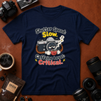 Shutter Speed Slow Caffeine Level Critical T-shirt