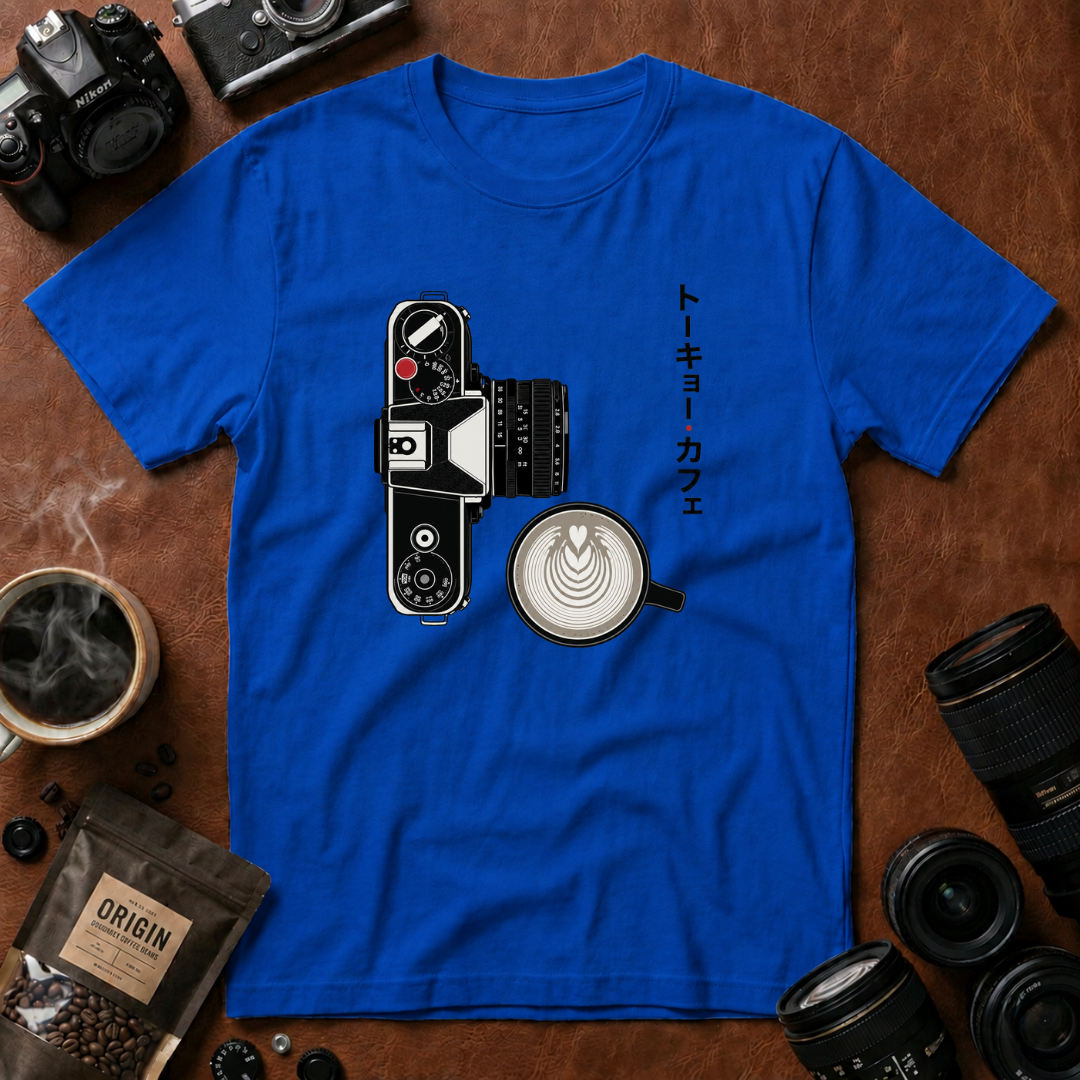 Coffee & Camera in Tokyo style T-shirt