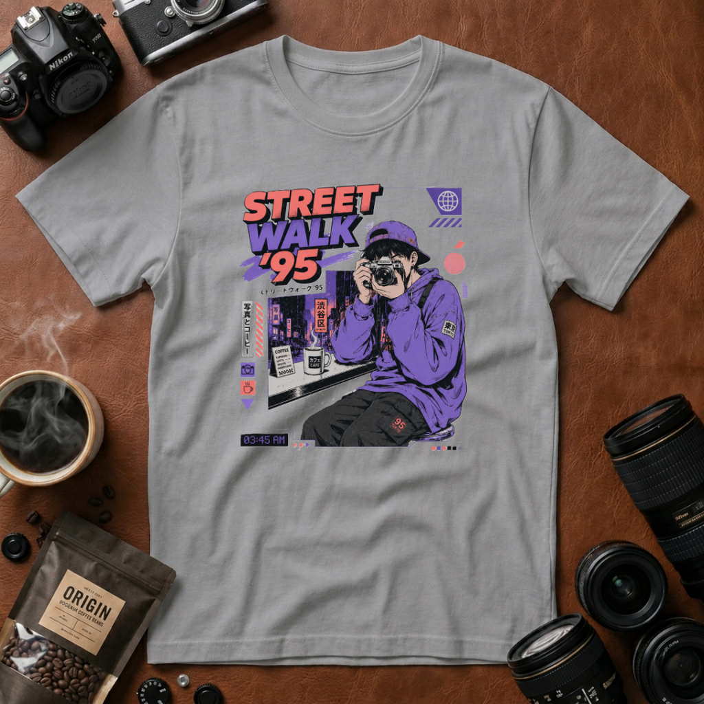 Street Walk Vibes in ’95 T-shirt