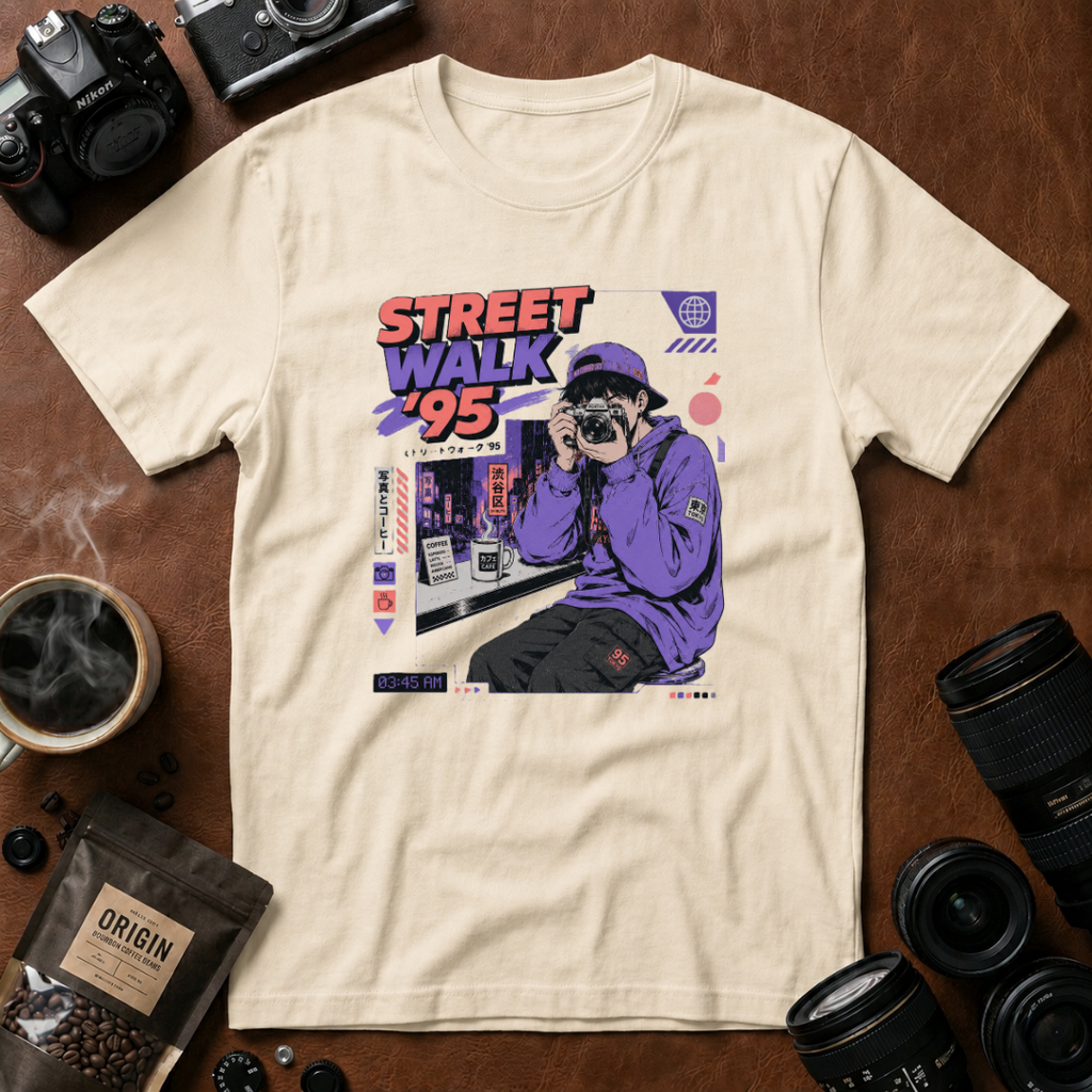 Street Walk Vibes in ’95 T-shirt