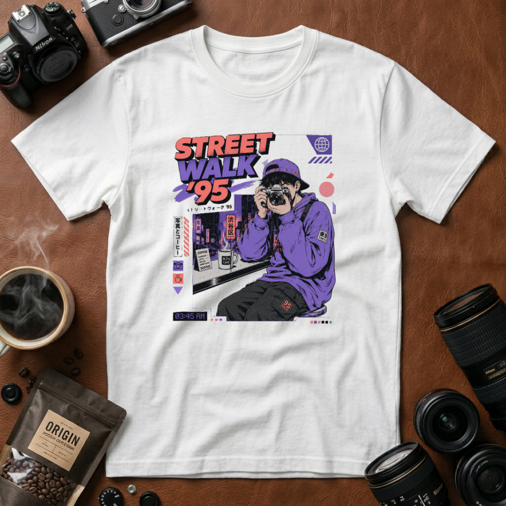 Street Walk Vibes in ’95 T-shirt