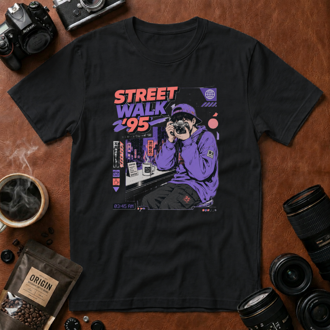 Street Walk Vibes in ’95 T-shirt