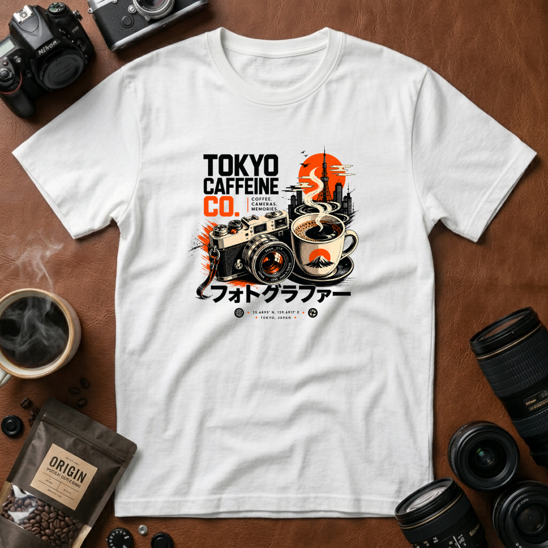 Tokyo Coffee & Camera Memories T-shirt