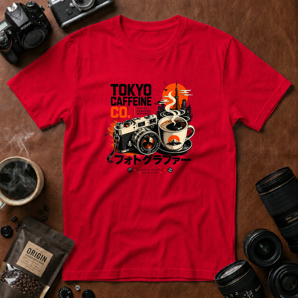 Tokyo Coffee & Camera Memories T-shirt
