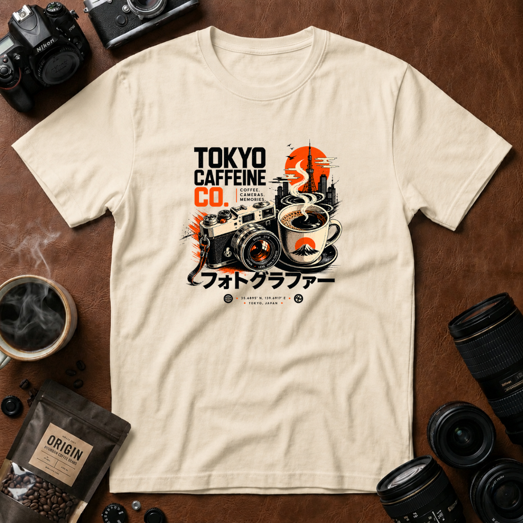 Tokyo Coffee & Camera Memories T-shirt