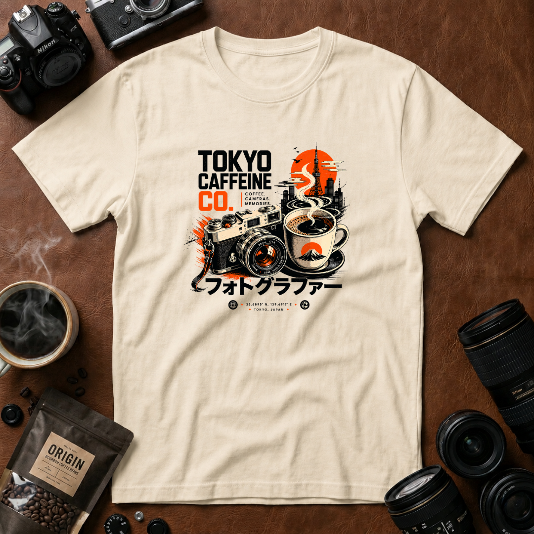 Tokyo Coffee & Camera Memories T-shirt