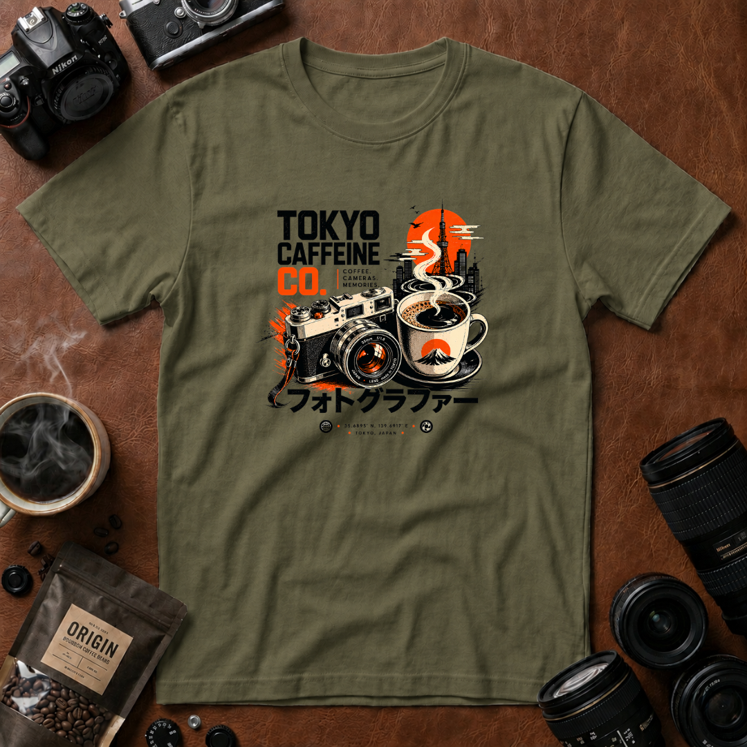 Tokyo Coffee & Camera Memories T-shirt