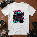 Tokyo Lens & Brew Neon Design T-shirt