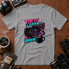 Tokyo Lens & Brew Neon Design T-shirt