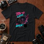 Tokyo Lens & Brew Neon Design T-shirt
