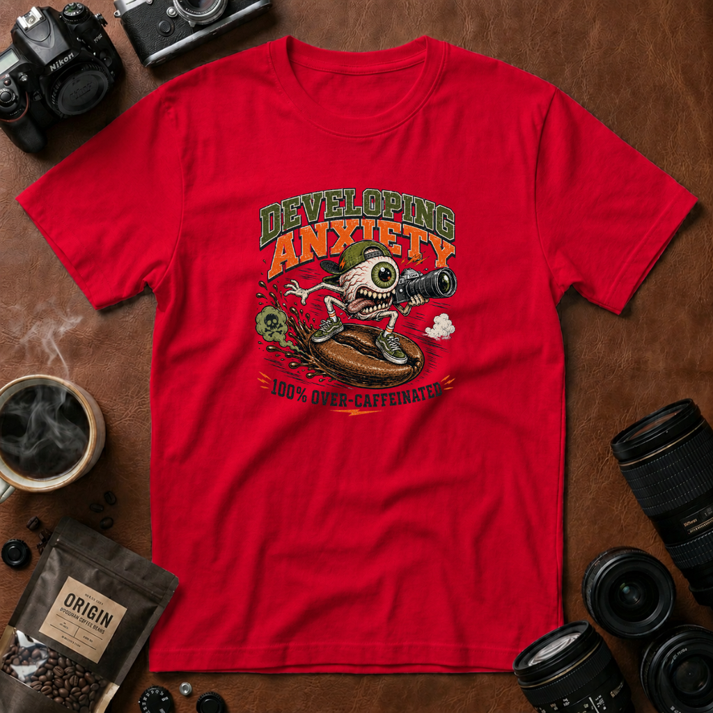 Developing Anxiety Over caffeinated T-shirt