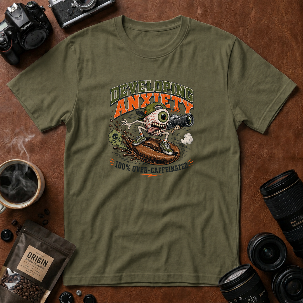 Developing Anxiety Over caffeinated T-shirt