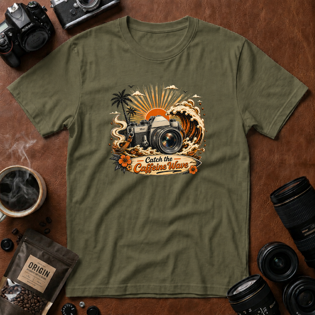 Catch the Caffeine Wave T-shirt