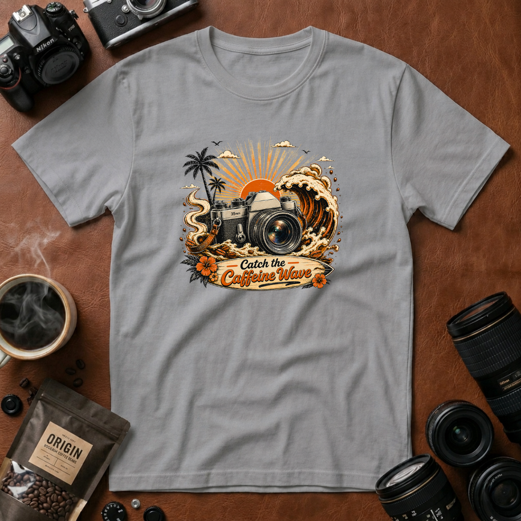 Catch the Caffeine Wave T-shirt
