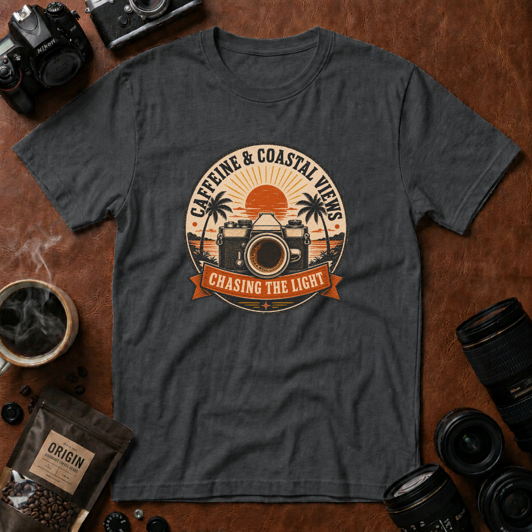 Caffeine & Coastal Views T-shirt