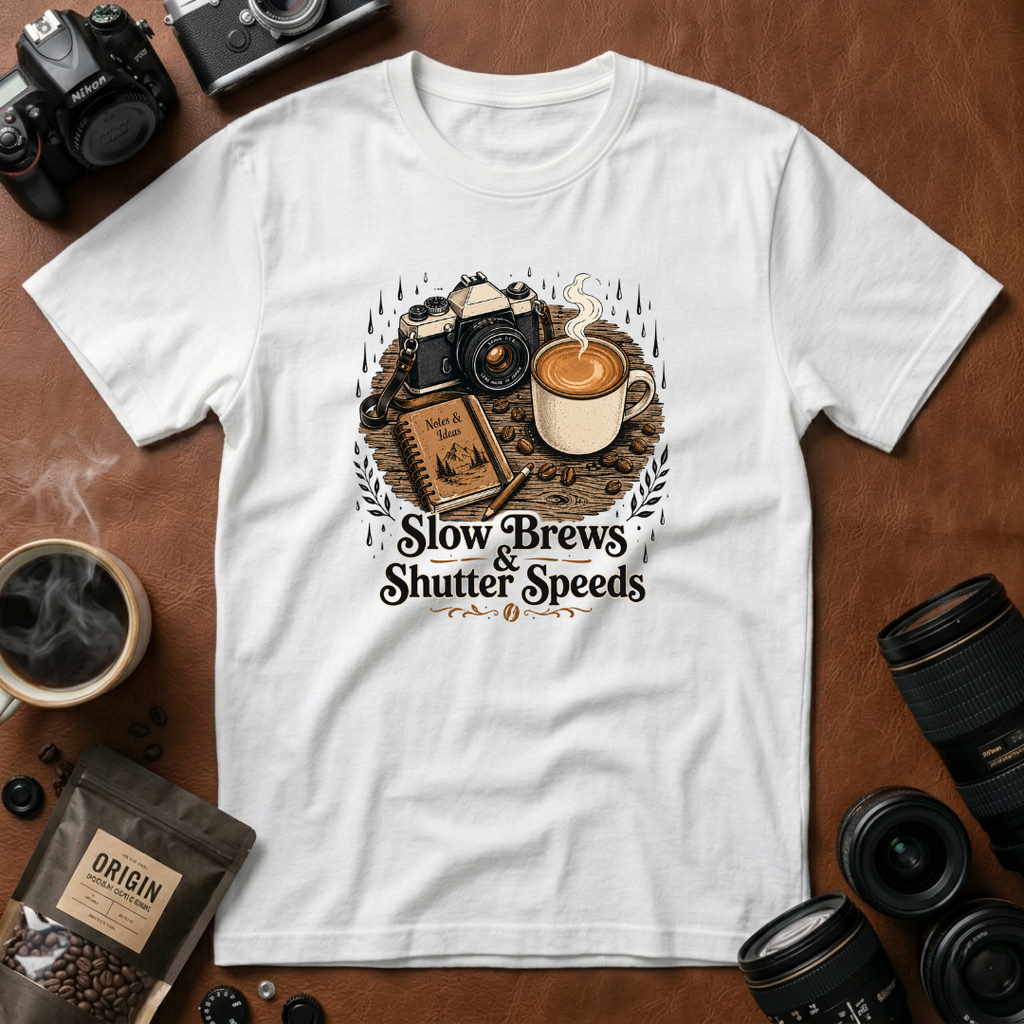 Slow Brews & Shutter Speeds T-shirt