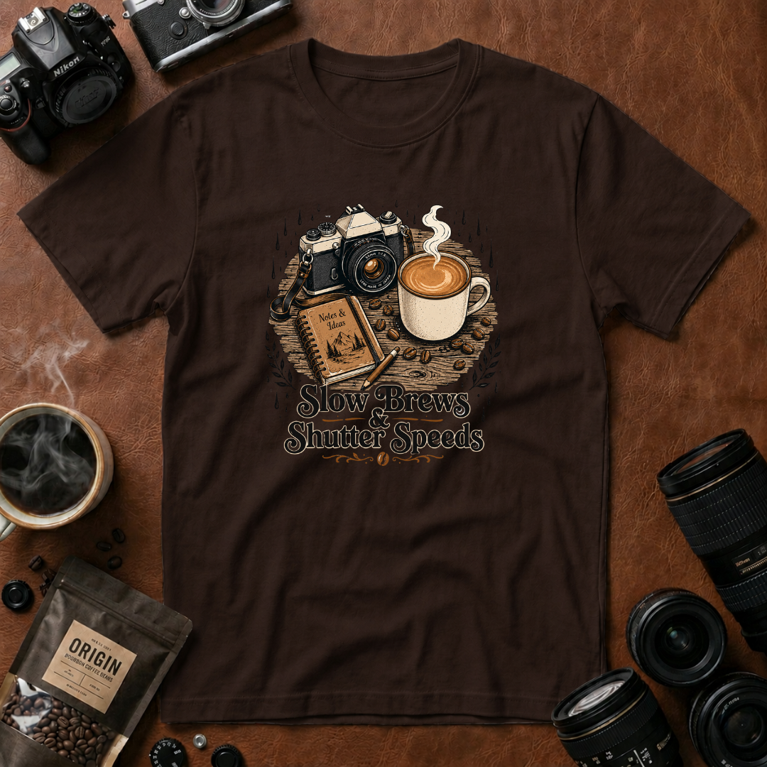 Slow Brews & Shutter Speeds T-shirt
