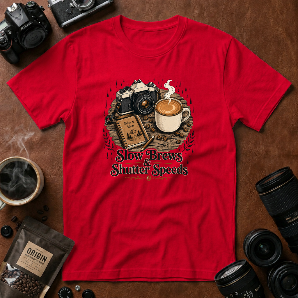 Slow Brews & Shutter Speeds T-shirt