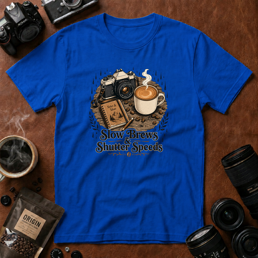 Slow Brews & Shutter Speeds T-shirt