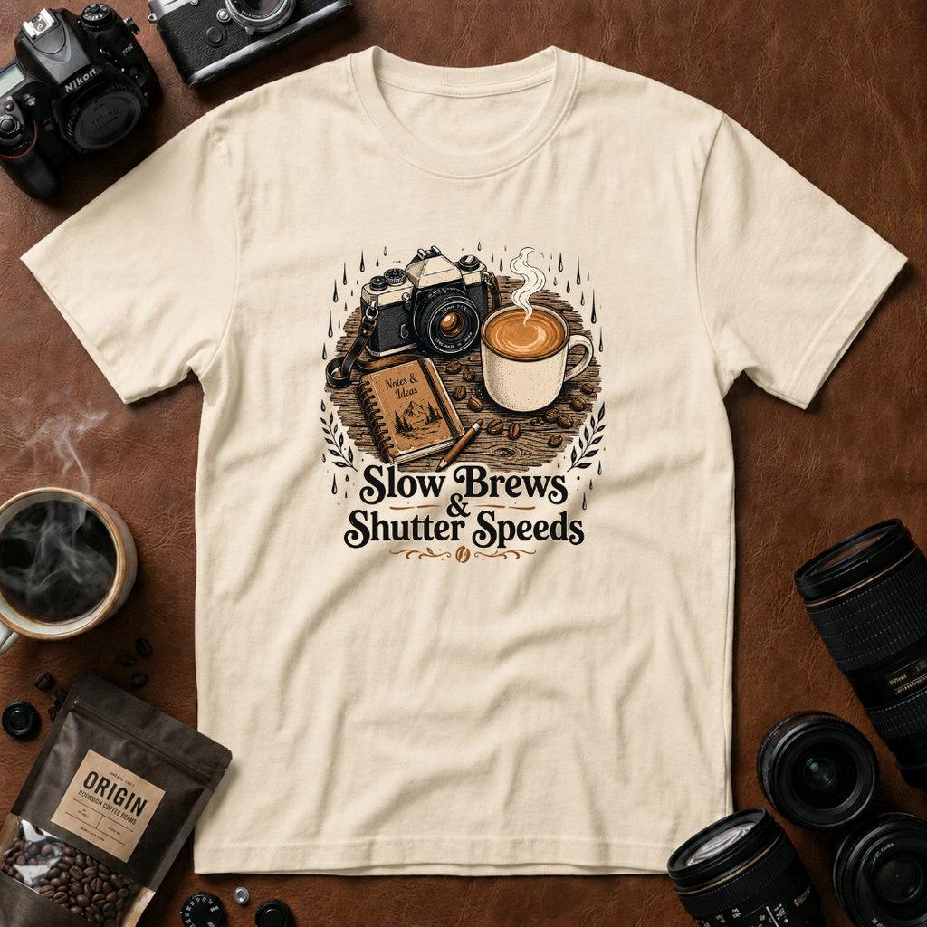 Slow Brews & Shutter Speeds T-shirt
