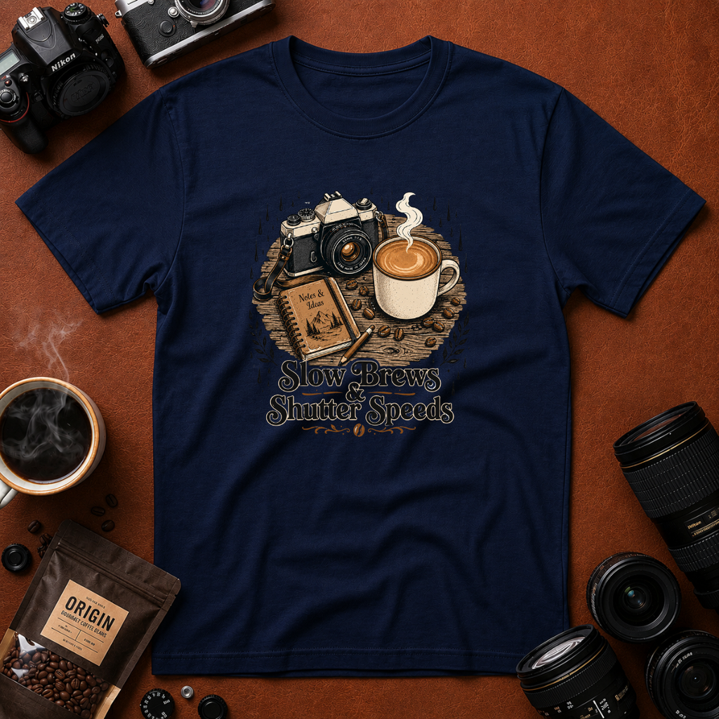 Slow Brews & Shutter Speeds T-shirt