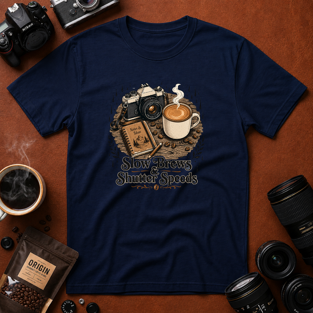 Slow Brews & Shutter Speeds T-shirt