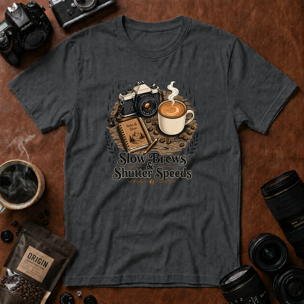 Slow Brews & Shutter Speeds T-shirt